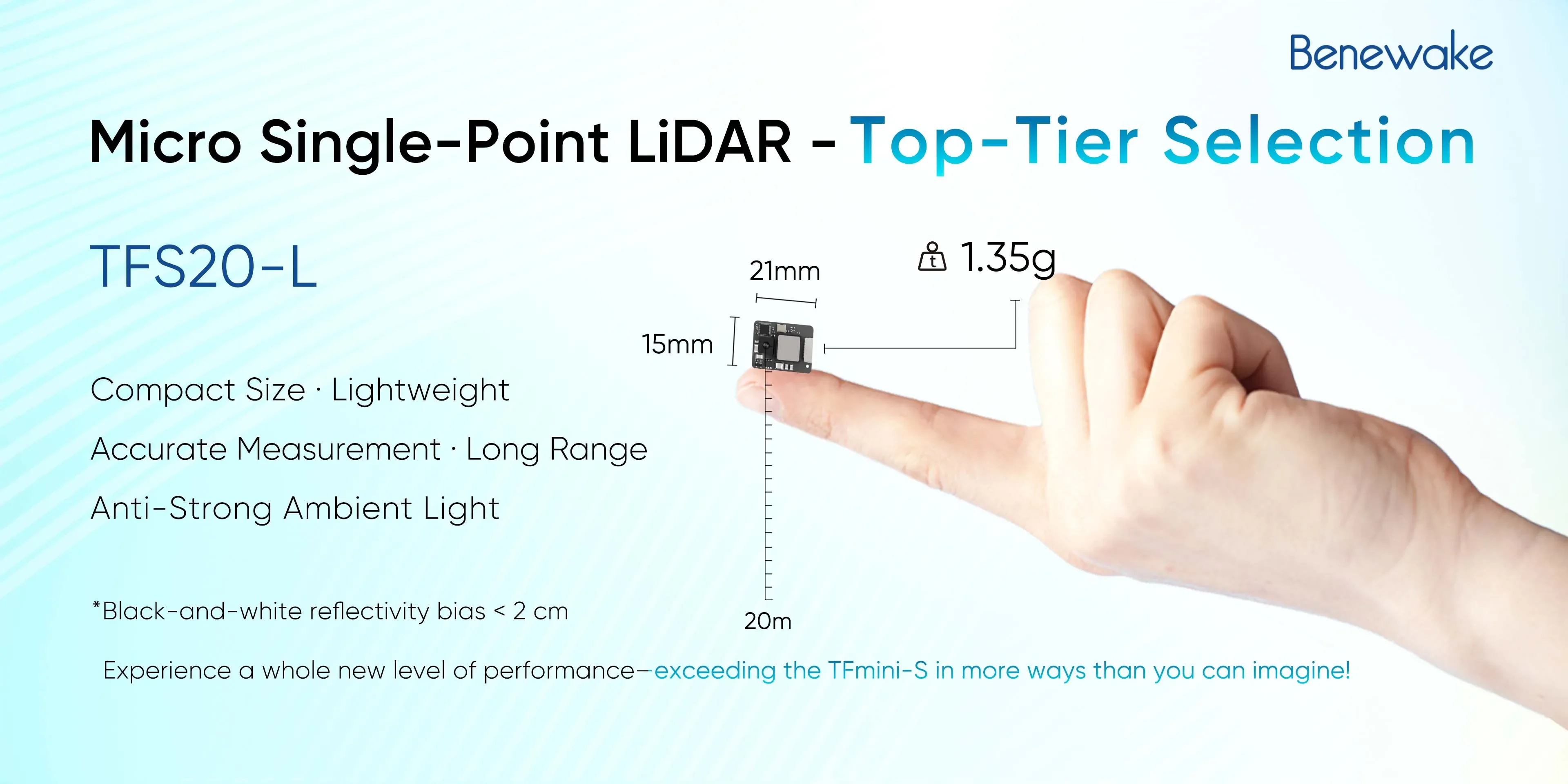 Benewake TFS20-L 20m Micro LiD - Drone Lidar review and price